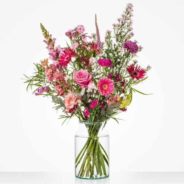 Boeket romantisch roze